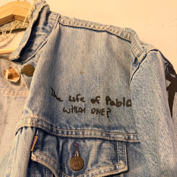 Kanye West x Levis Life Of Pablo Notepad Vintage Denim Jacket - Picture 4 of 8